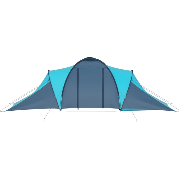 6-Personen-Campingzelt - Blau & Hellblau