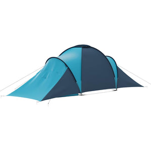 6-Personen-Campingzelt - Blau & Hellblau