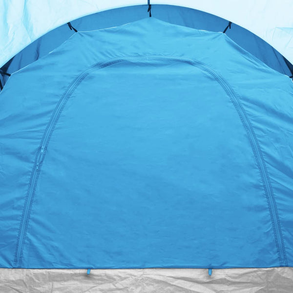 6-Personen-Campingzelt - Blau & Hellblau