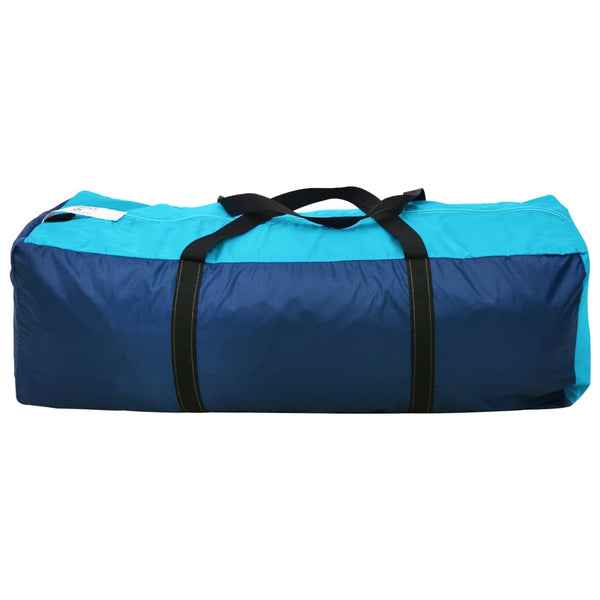 6-Personen-Campingzelt - Blau & Hellblau