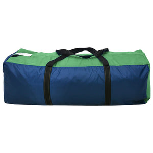 6-Personen-Campingzelt - Blau & Grün