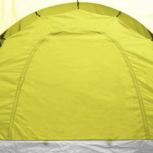 6-Personen-Campingzelt - Blau und Gelb