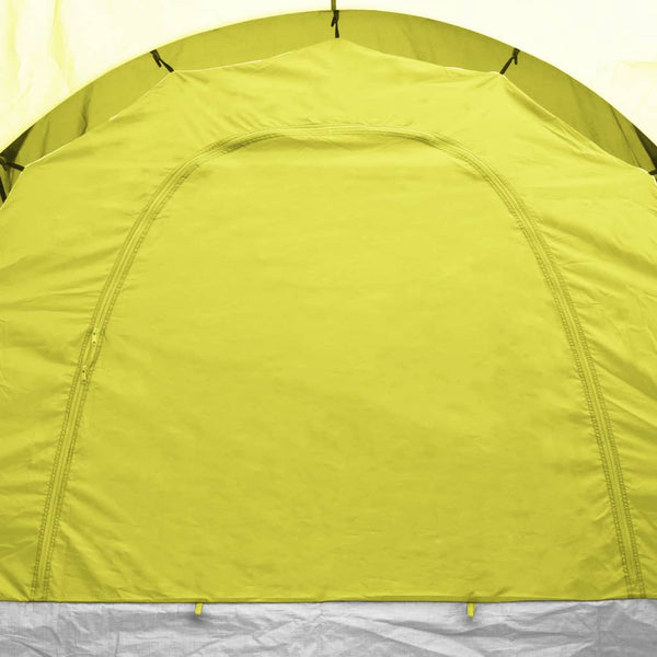 6-Personen-Campingzelt - Blau und Gelb