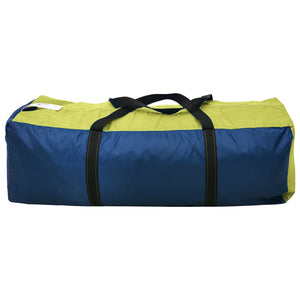 6-Personen-Campingzelt - Blau und Gelb