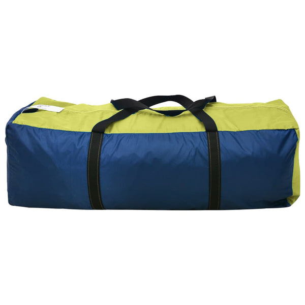 6-Personen-Campingzelt - Blau und Gelb