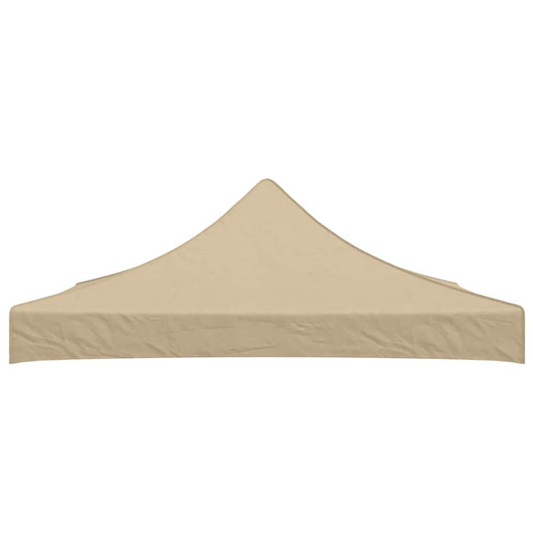 Partyzelt-Dach 3x3 m Beige 270 g/m²