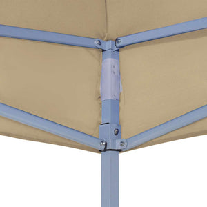 Partyzelt-Dach 3x3 m Beige 270 g/m²