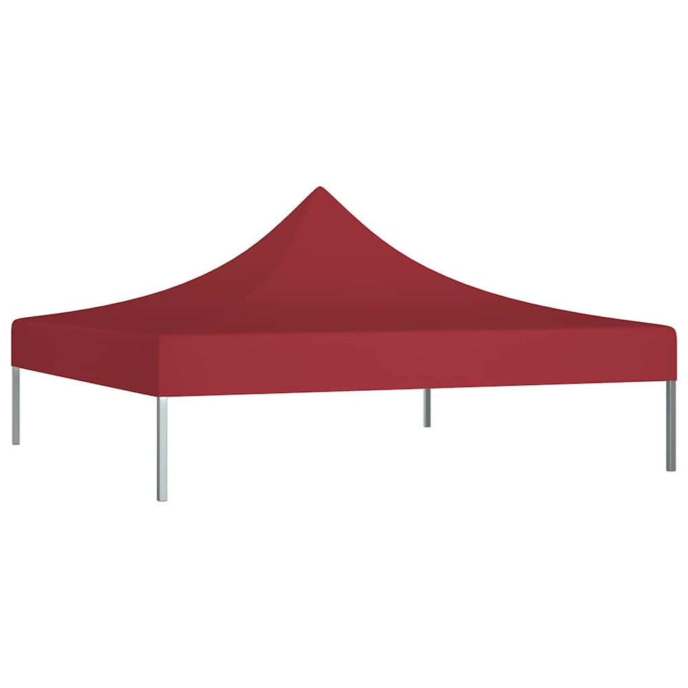 vidaXL Toit de tente de réception 3x3 m bordeaux 270 g/m²