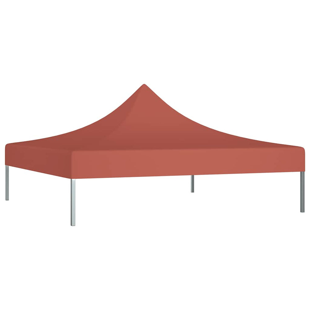 vidaXL Toit de tonnelle 3x3 m Rouge terre cuite 270 g/m²