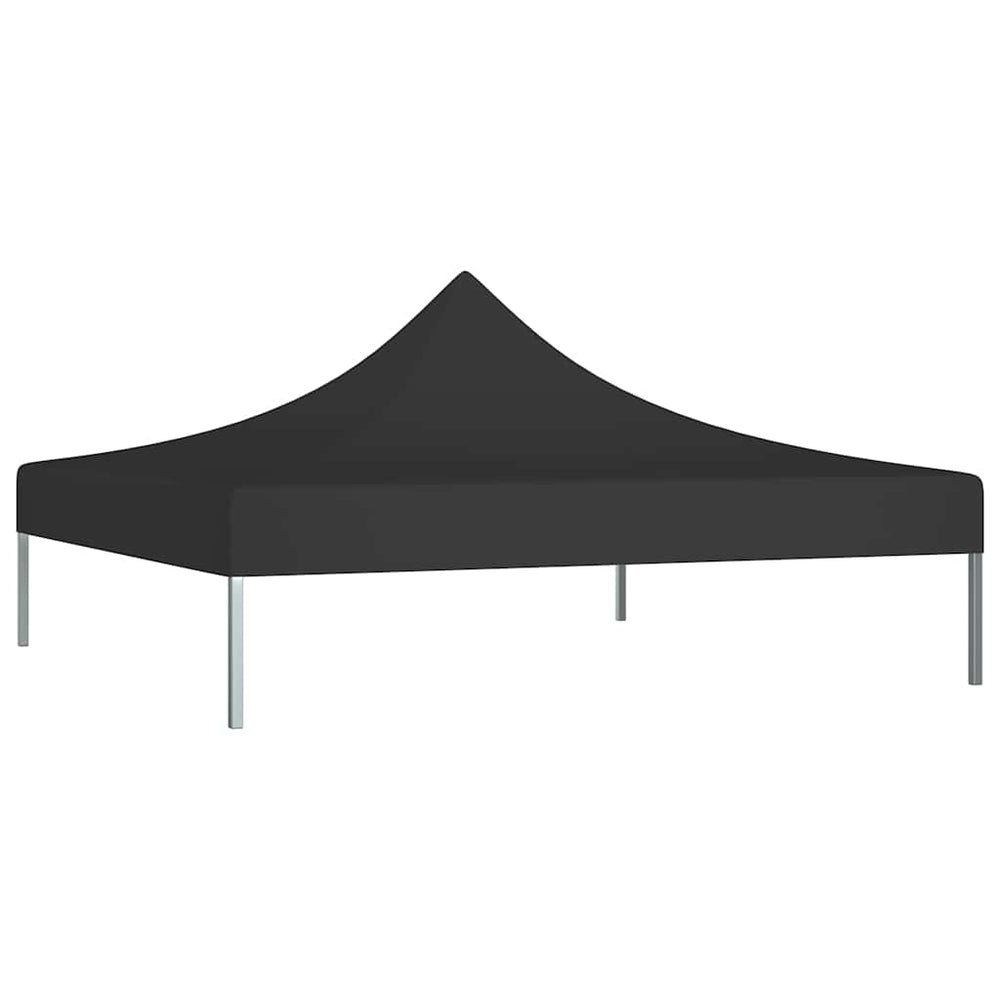 vidaXL Toit de tonnelle 3x3 m Noir 270 g/m²