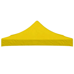 Partyzelt-Dach 3x3 m Gelb 270 g/m²