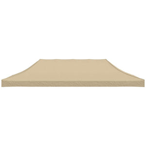 Partyzelt-Dach 6x3 m Beige 270 g/m²
