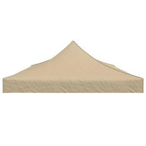 Partyzelt-Dach 6x3 m Beige 270 g/m²