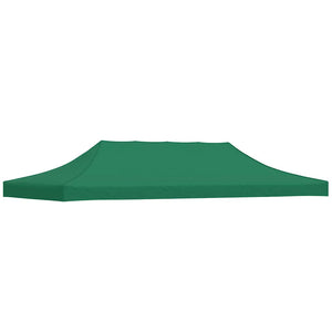 Partyzelt-Dach 6x3 m Grün 270 g/m²