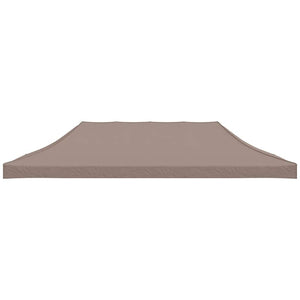 Partyzelt-Dach 6x3 m Taupe 270 g/m²