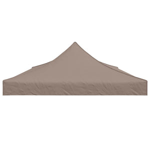 Partyzelt-Dach 6x3 m Taupe 270 g/m²