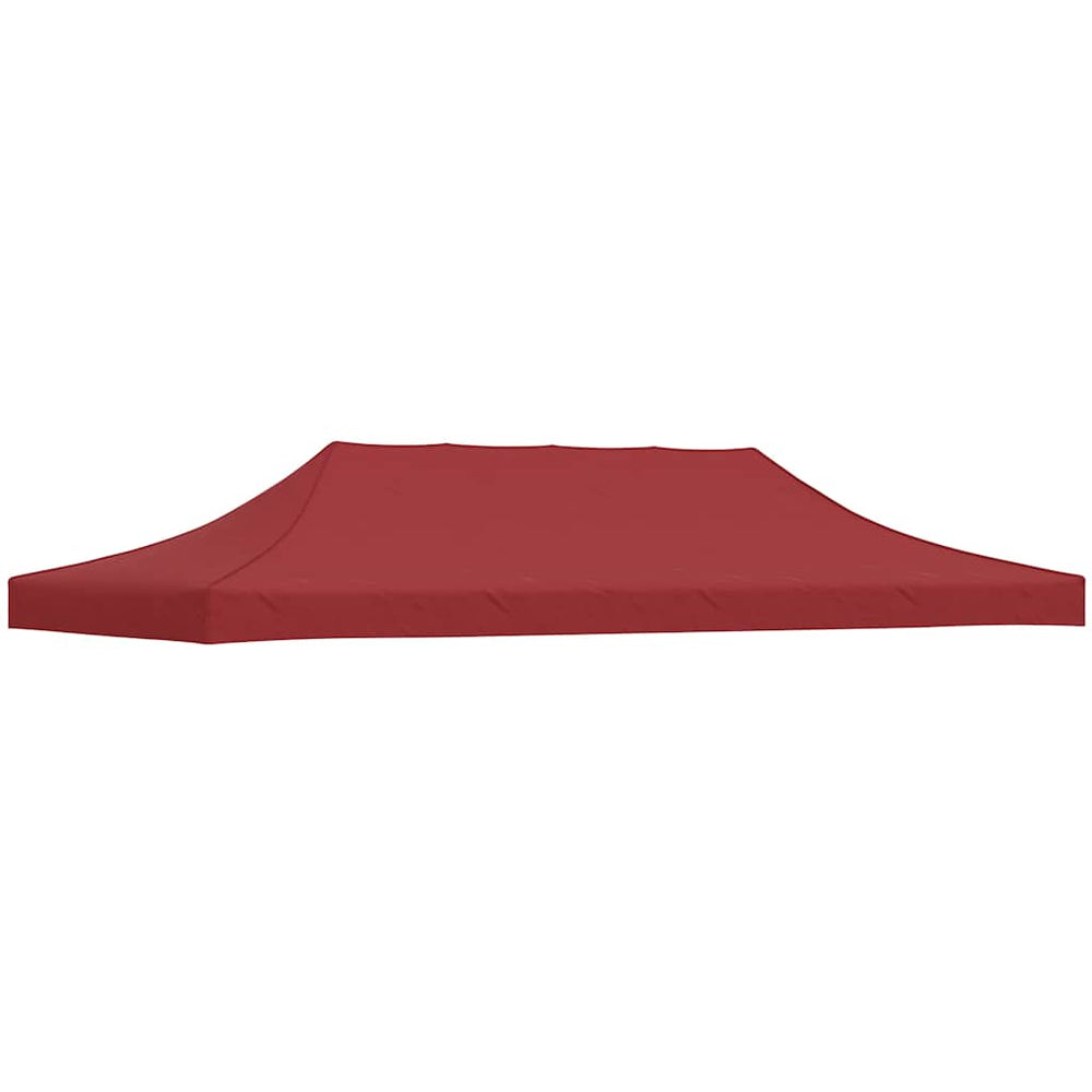 vidaXL Toit de tente de réception 6x3 m Rouge bordeaux 270 g/m²
