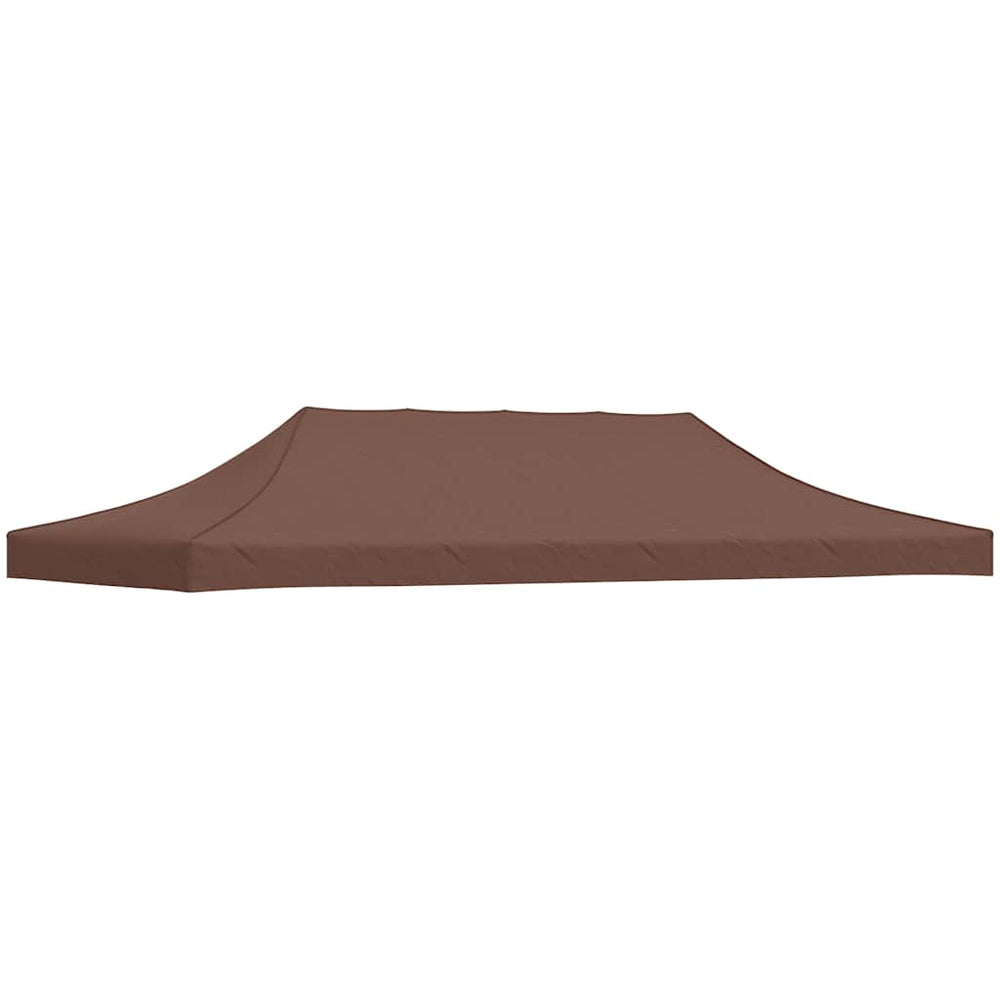 vidaXL Toit de tente de réception 6x3 m Marron 270 g/m²