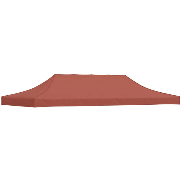 Partyzelt-Dach 6x3 m Terrakotta-Rot 270 g/m²