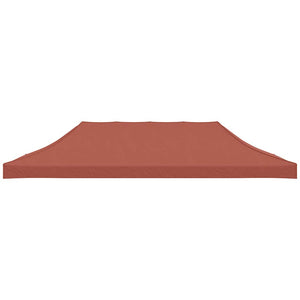 Partyzelt-Dach 6x3 m Terrakotta-Rot 270 g/m²