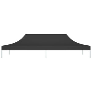 Partyzelt-Dach 6x3 m Schwarz 270 g/m²