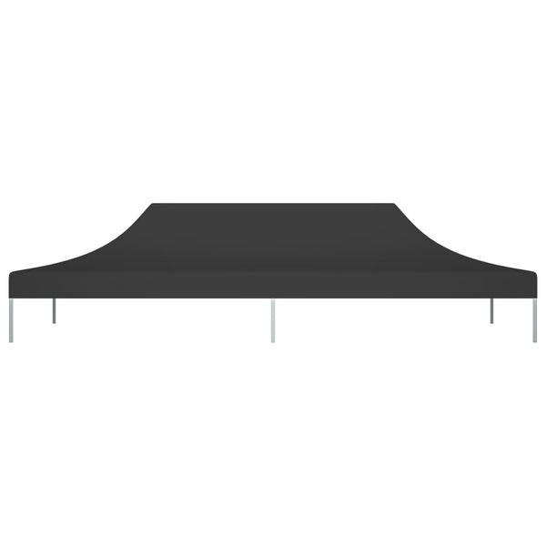 Partyzelt-Dach 6x3 m Schwarz 270 g/m²