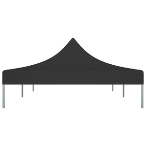 Partyzelt-Dach 6x3 m Schwarz 270 g/m²