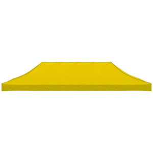 Partyzelt-Dach 6x3 m Gelb 270 g/m²