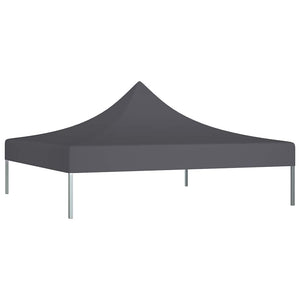 vidaXL Toit de tente de réception 2x2 m anthracite 270 g/m²