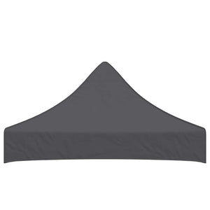 vidaXL Toit de tente de réception 2x2 m anthracite 270 g/m²