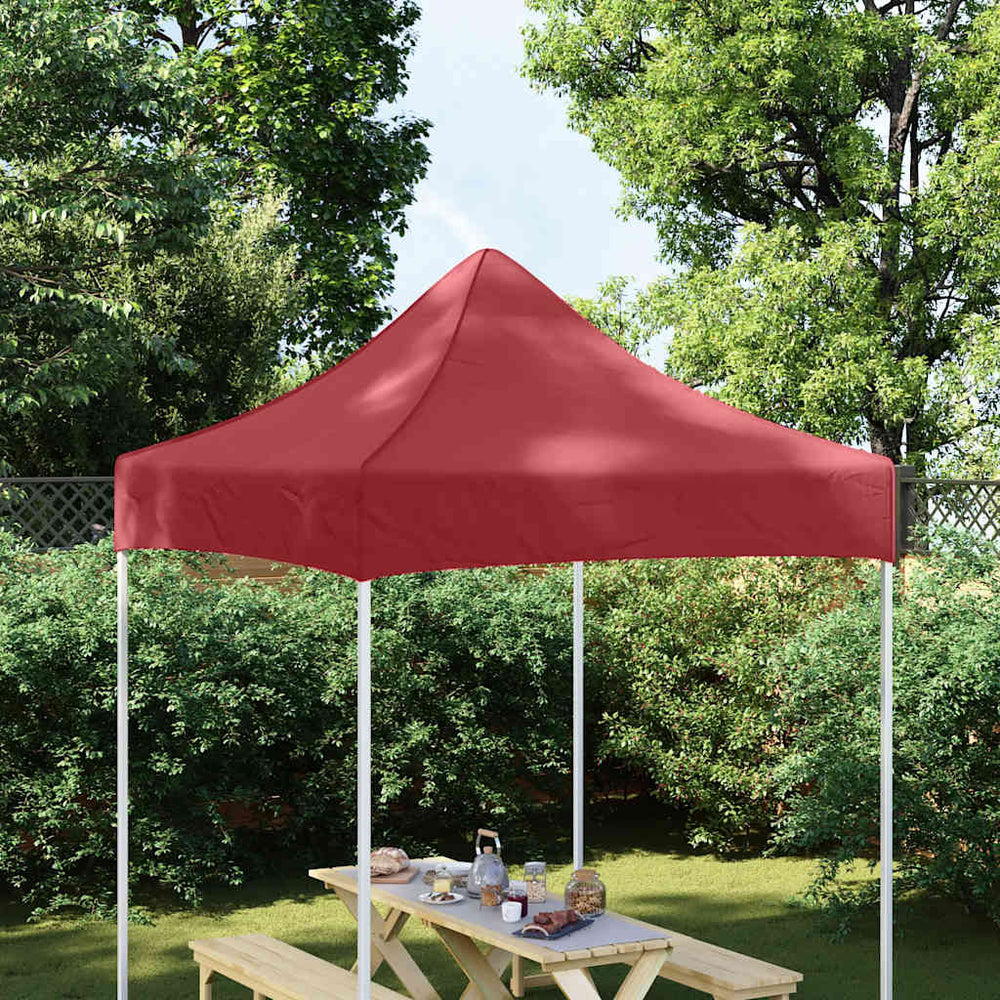 vidaXL Toit de tente de réception 2x2 m Bordeaux 270 g/m²