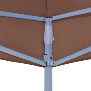 Partyzelt-Dach 2x2 m Braun 270 g/m²