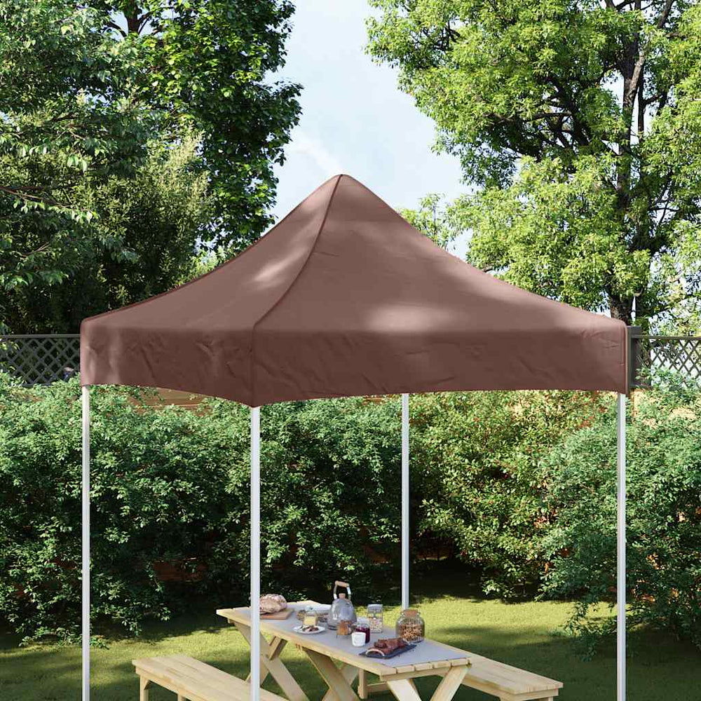 vidaXL Toit de tente de réception 2x2 m Marron 270 g/m²