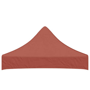 Partyzelt-Dach 2x2 m Terracotta-Rot 270 g/m²