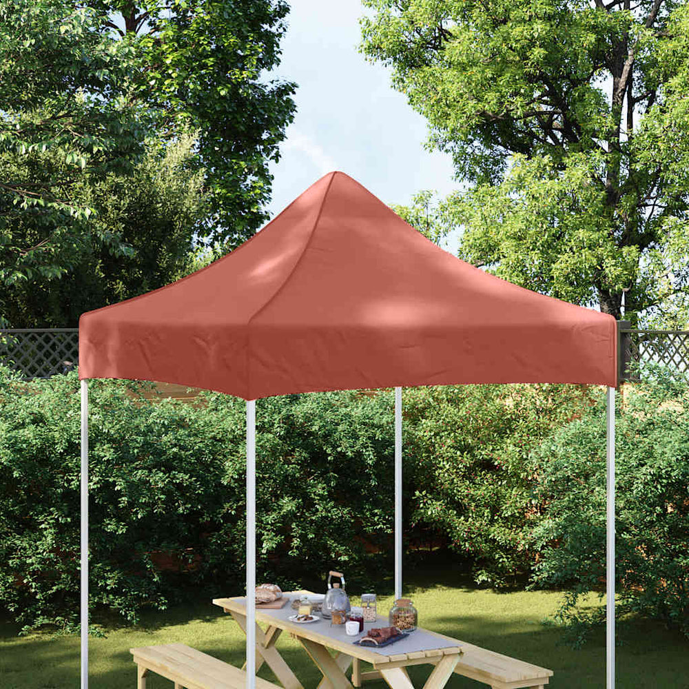 Toit de tente de réception vidaXL 2x2 m rouge terracotta 270 g/m²