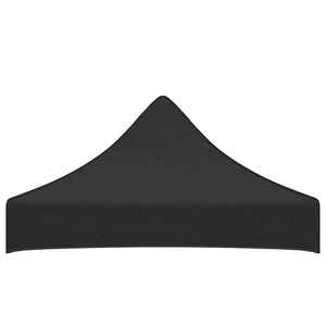 Partyzelt-Dach 2x2 m Schwarz 270 g/m²