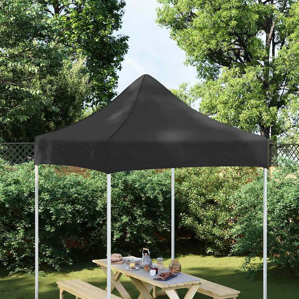 vidaXL Toit de tente de réception 2x2 m Noir 270 g/m²