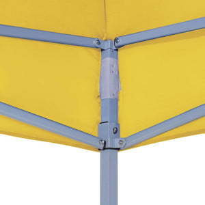 Partyzelt-Dach 2x2 m Gelb 270 g/m²