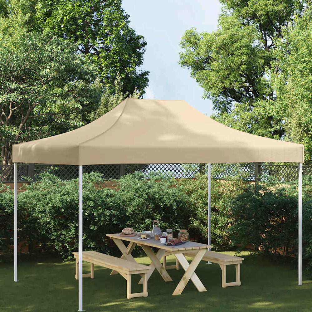 vidaXL Toit de tente de réception 4x3 m Beige 270 g/m²