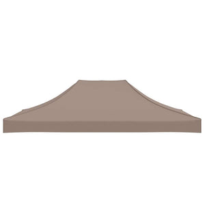 Partyzelt-Dach 4x3 m Taupe 270 g/m²
