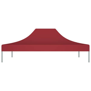 Partyzelt-Dach 4x3 m Burgunderrot 270 g/m²