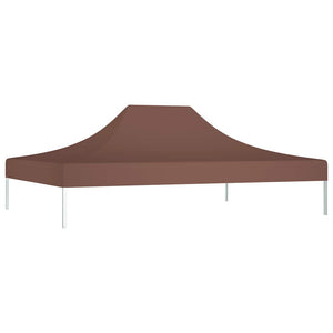 Partyzelt-Dach 4x3 m Braun 270 g/m²