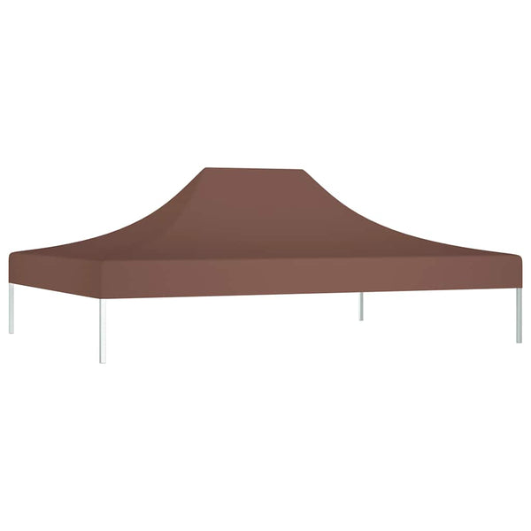Partyzelt-Dach 4x3 m Braun 270 g/m²