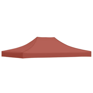 Partyzelt-Dach 4x3 m Terrakotta-Rot 270 g/m²