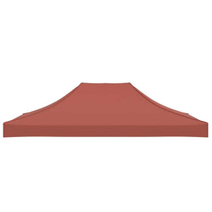 Partyzelt-Dach 4x3 m Terrakotta-Rot 270 g/m²
