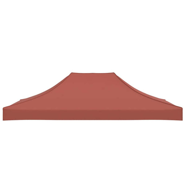 Partyzelt-Dach 4x3 m Terrakotta-Rot 270 g/m²