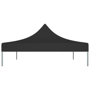 Partyzelt-Dach 4x3 m Schwarz 270 g/m²