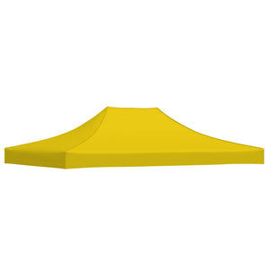 Partyzelt-Dach 4x3 m Gelb 270 g/m²