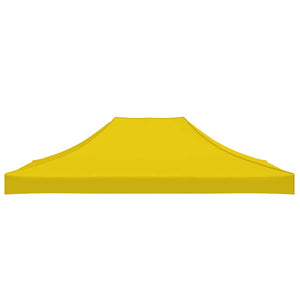 Partyzelt-Dach 4x3 m Gelb 270 g/m²