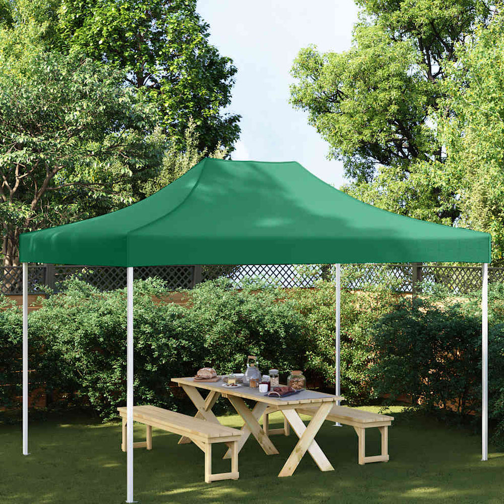 Toit de Tente de Réception vidaXL 4,5x3 m Vert 270 g/m²